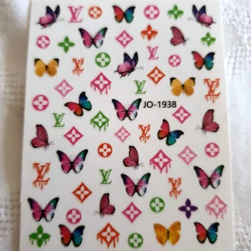 1 carte stickers logos marque de luxe (478.6362)
