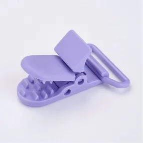 2 attaches tétine mauve