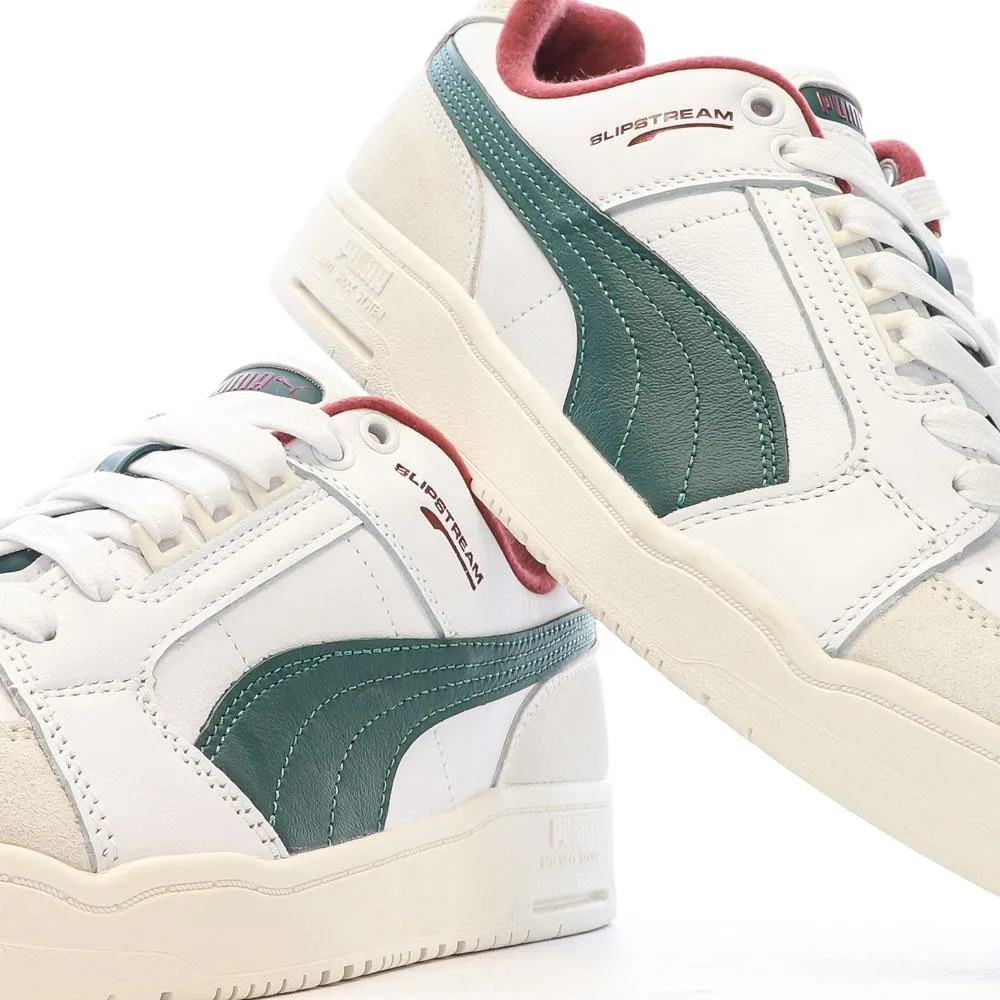 Baskets Blanc/Vert Homme Puma Slipstream Lo Retro