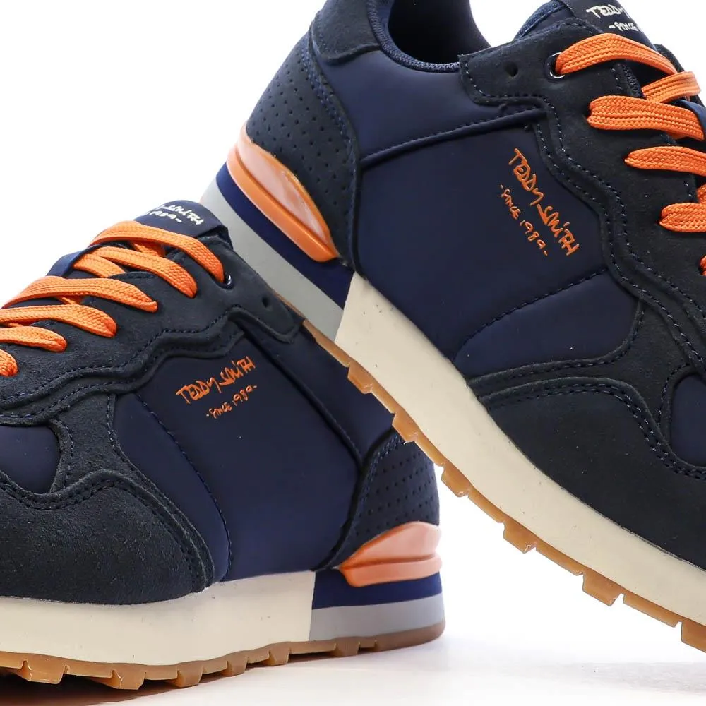 Baskets Marine/Orange Homme Teddy Smith Yellow