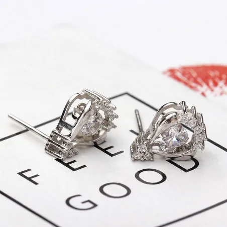 Bijou oreille femme tendance en argent sterling fermoir clou