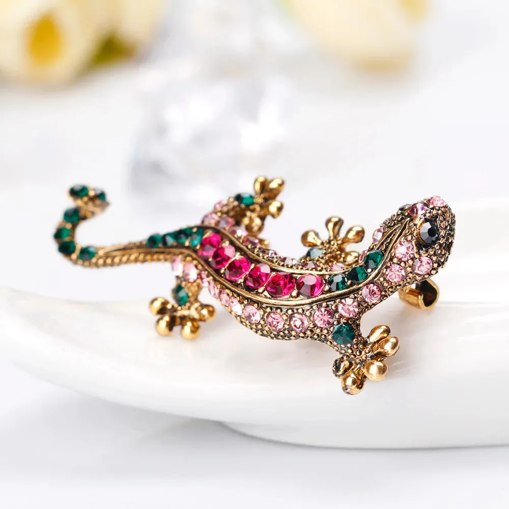 Broche Lézard Steampunk