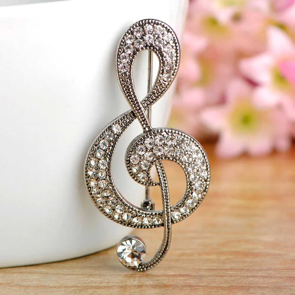 Broche Vintage Note de Musique