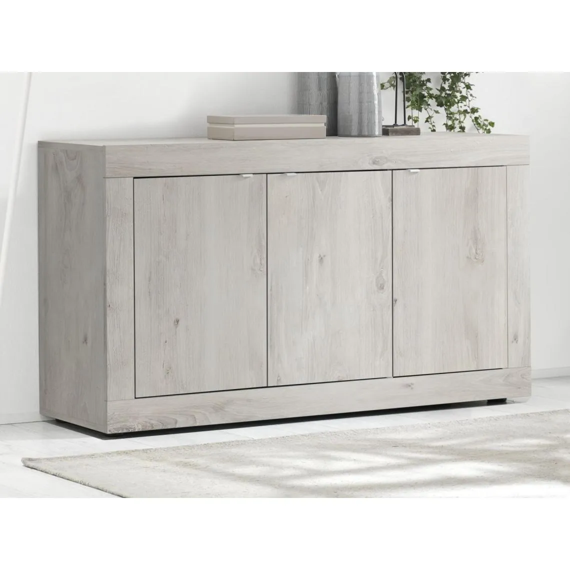 Buffet 3 portes BASIC décor chene pin | 3 Suisses