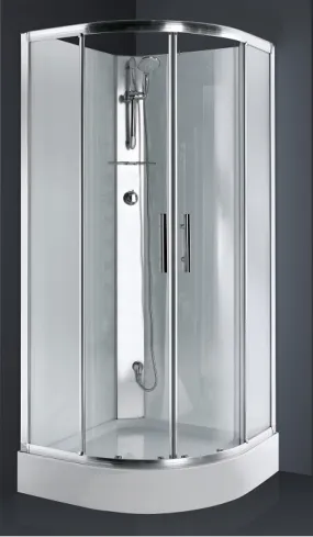Cabine de douche 1/4 de rond CARAT 90x90 cm Thermostatique - ALUTRADE