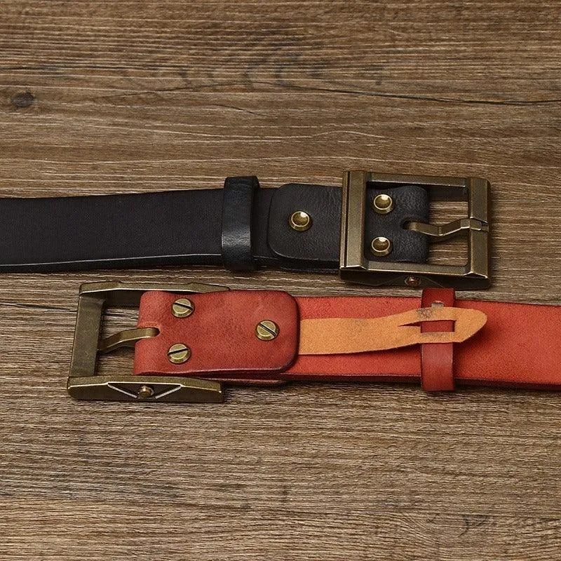 Ceinture Casual en cuir pour homme, modèle Cretly