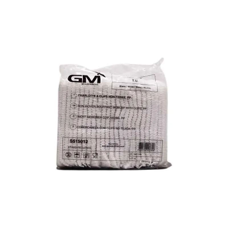 Charlottes à Clip Non Tissées Jetables (Boite de 100) - GM Equipement