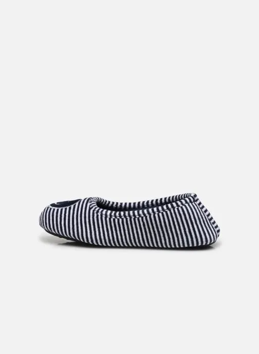 Chaussons - Ballerines en velours - Bleu