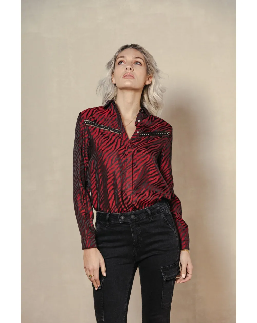 Chemise CRIZIA RED ZEBRA Freeman