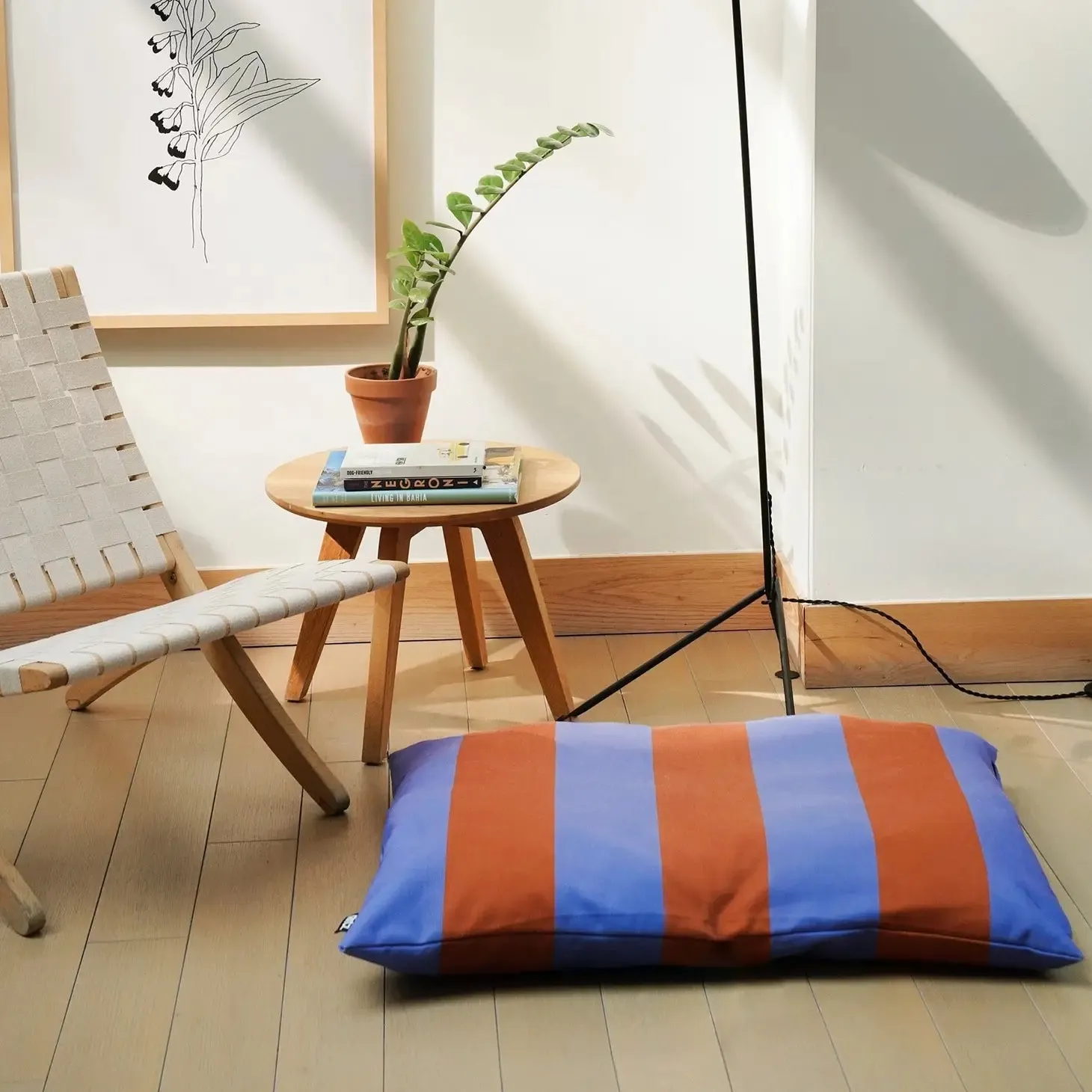 Coussin à rayures