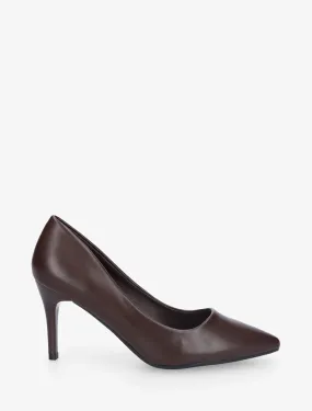 Escarpins classiques en simili - Marron