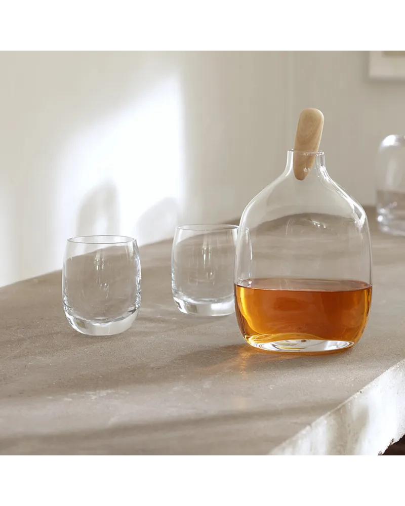Float Carafe Et Bouchon Frene 1l5 Clear - LSA I Trentotto Concept Store