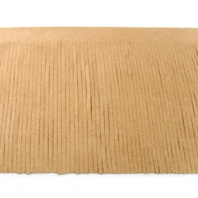 Galon franges suédine 12cm - sable x 50cm