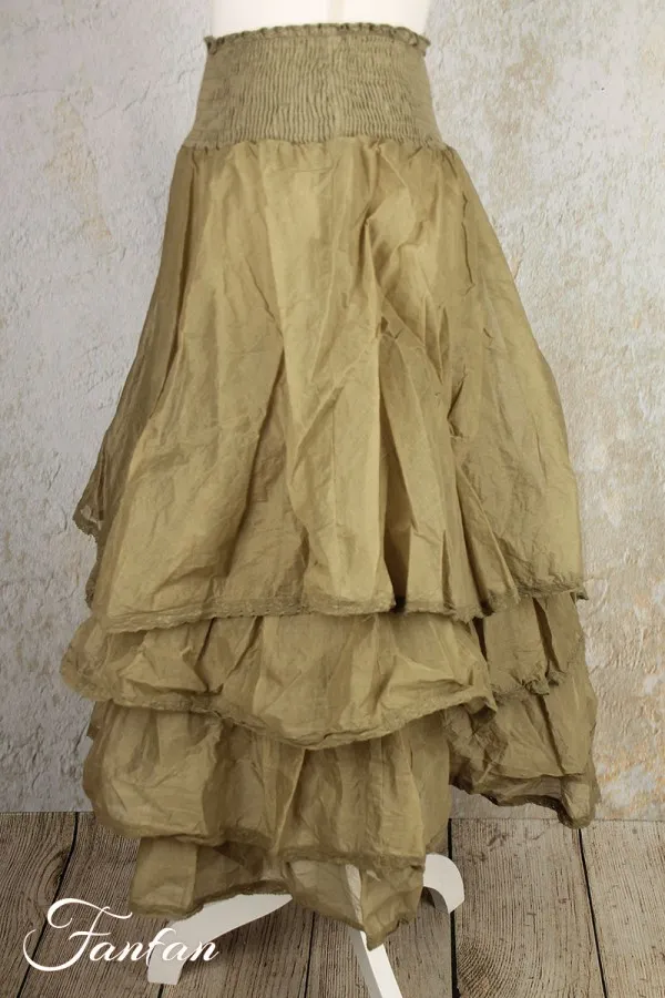 Les Ours Jupe Madeleine Organza Amande