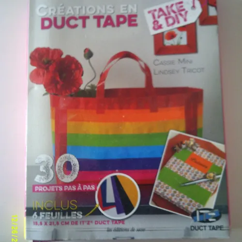 Livre "créations en duct tape" – inclus 6 feuilles de it’z duct tape