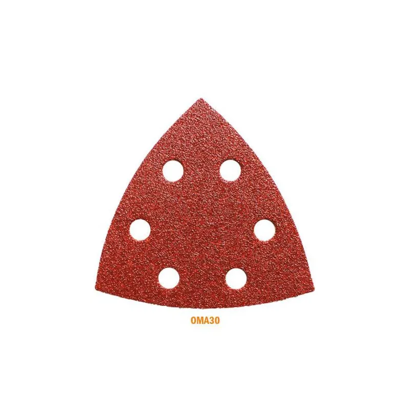 Lot de 10 feuilles abrasives triangulaires CMT largeur 93 mm pour le bois - GRAIN DE 240
