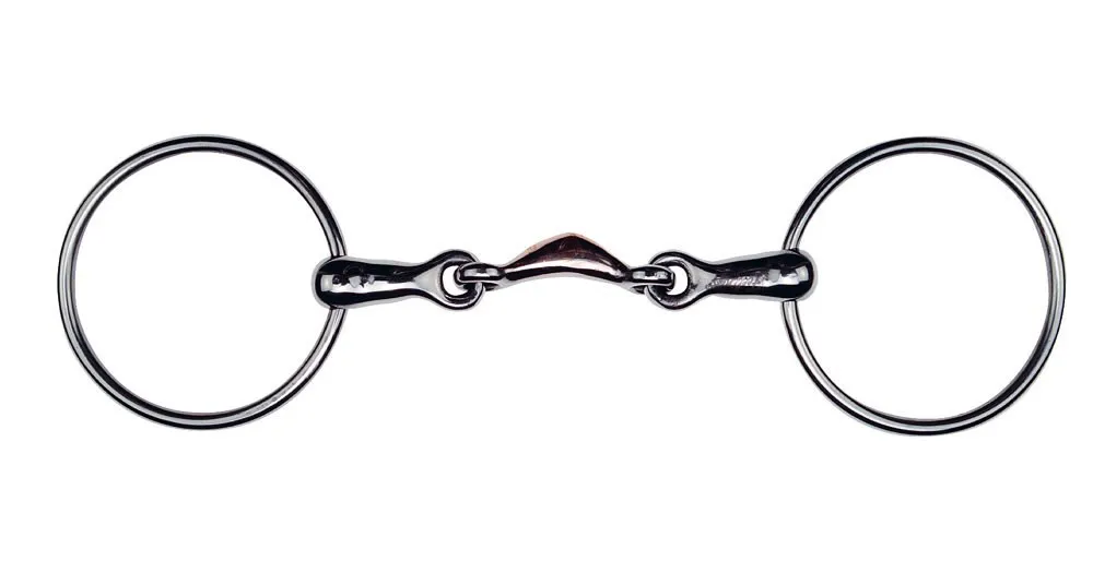 Mors 2 anneaux Feeling 1/4 de lune pour cheval