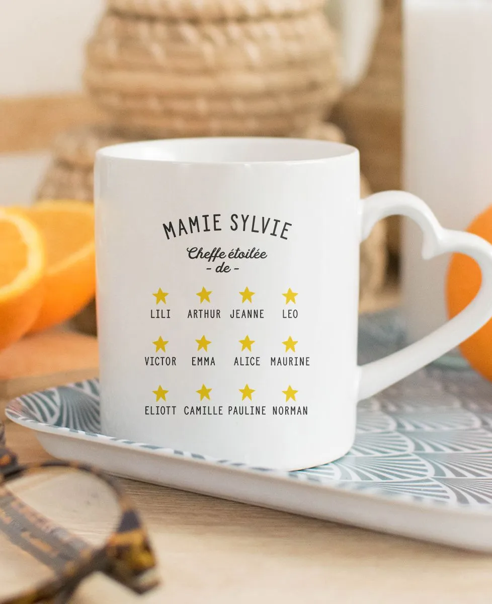 Mug Cheffe Mamie et ses petites étoiles