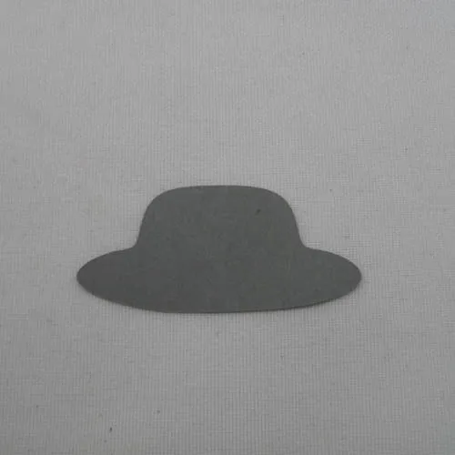 N°301 petit chapeau  en papier  gris clair découpage fin