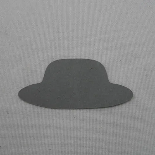 N°301 petit chapeau  en papier  gris clair découpage fin