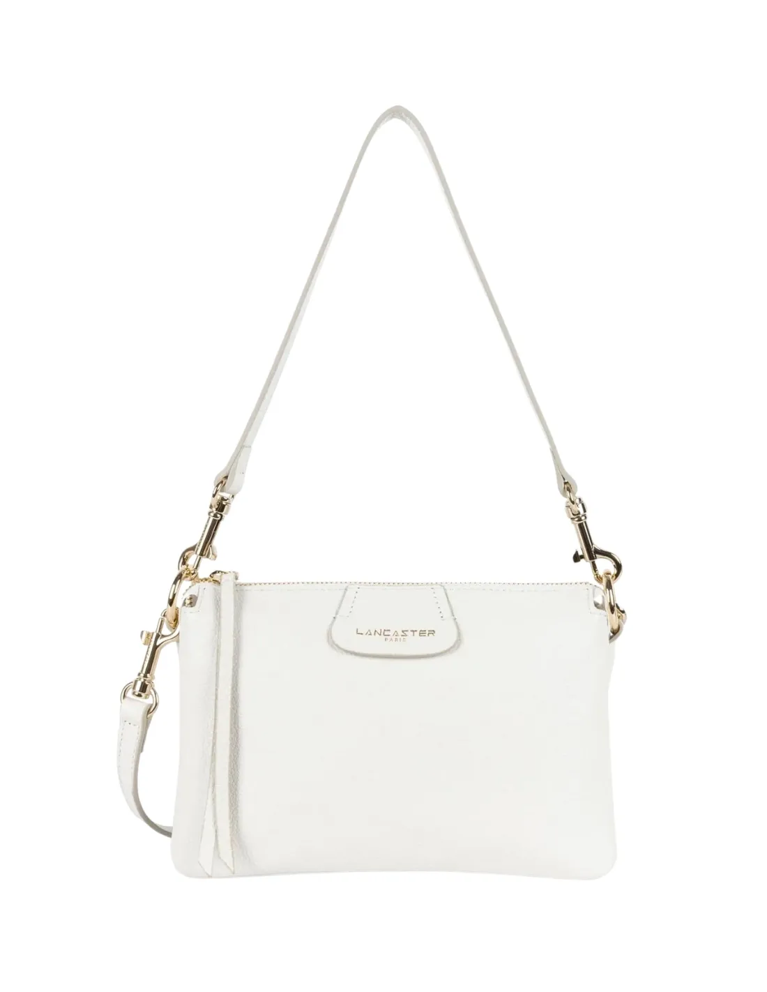 Pochette dune Lancaster Ref 55270 Blanc cassé 22.5*15*4 cm