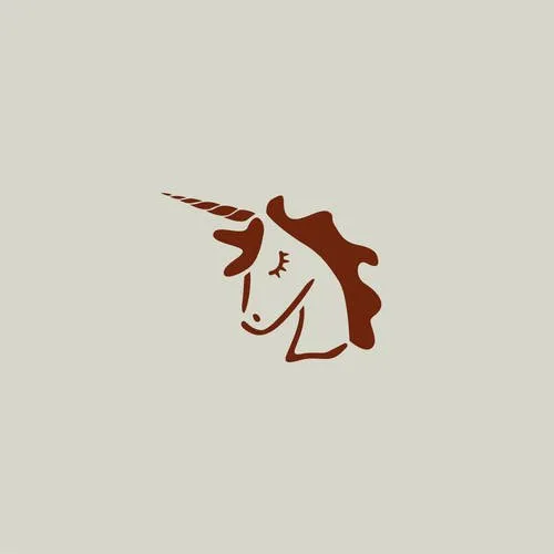 Pochoir de licorne. dessin de licorne.  (ref 544-1)