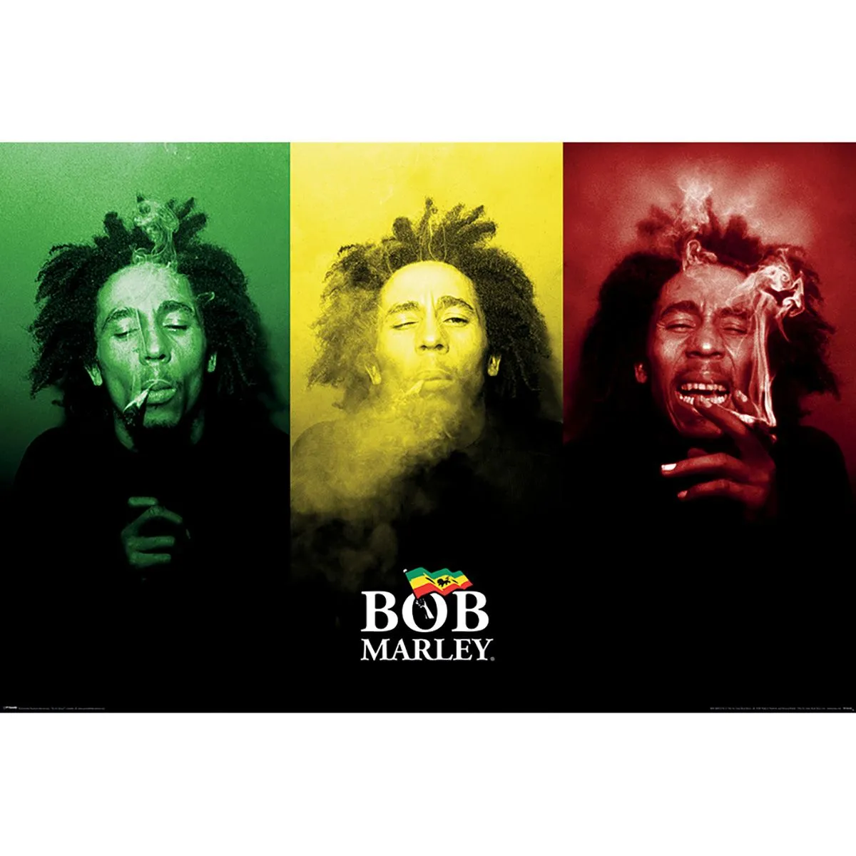 Poster BOB MARLEY - Tricolore - Rock A Gogo