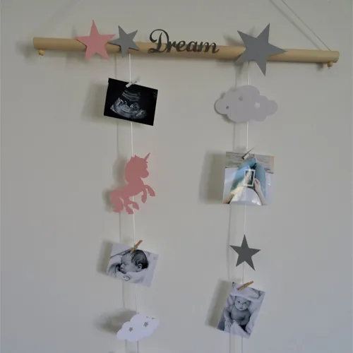 Pêle mêle licorne nuage étoiles