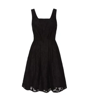 Robe en organza femme noir Yumi