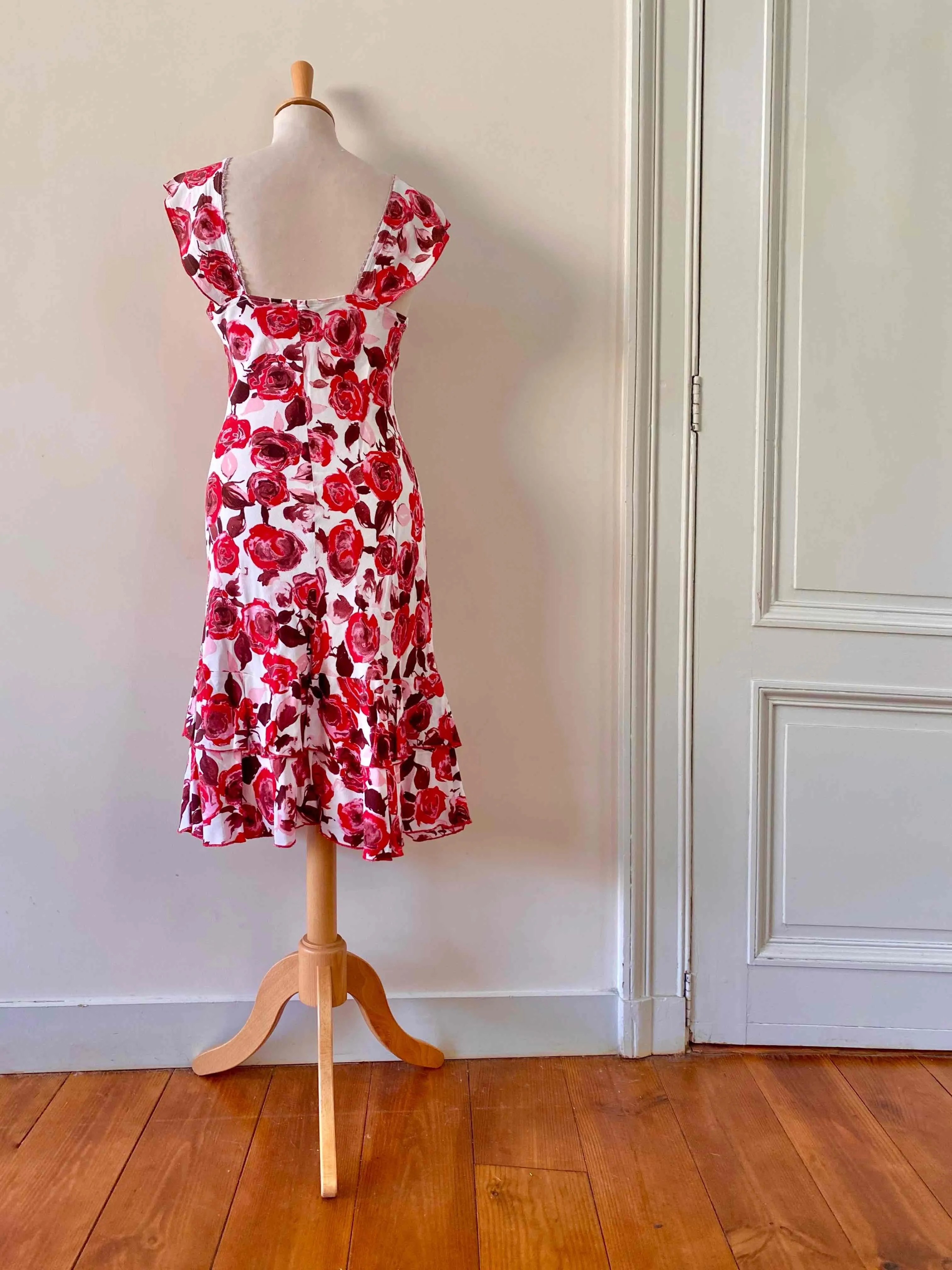 Robe mini à fleurs