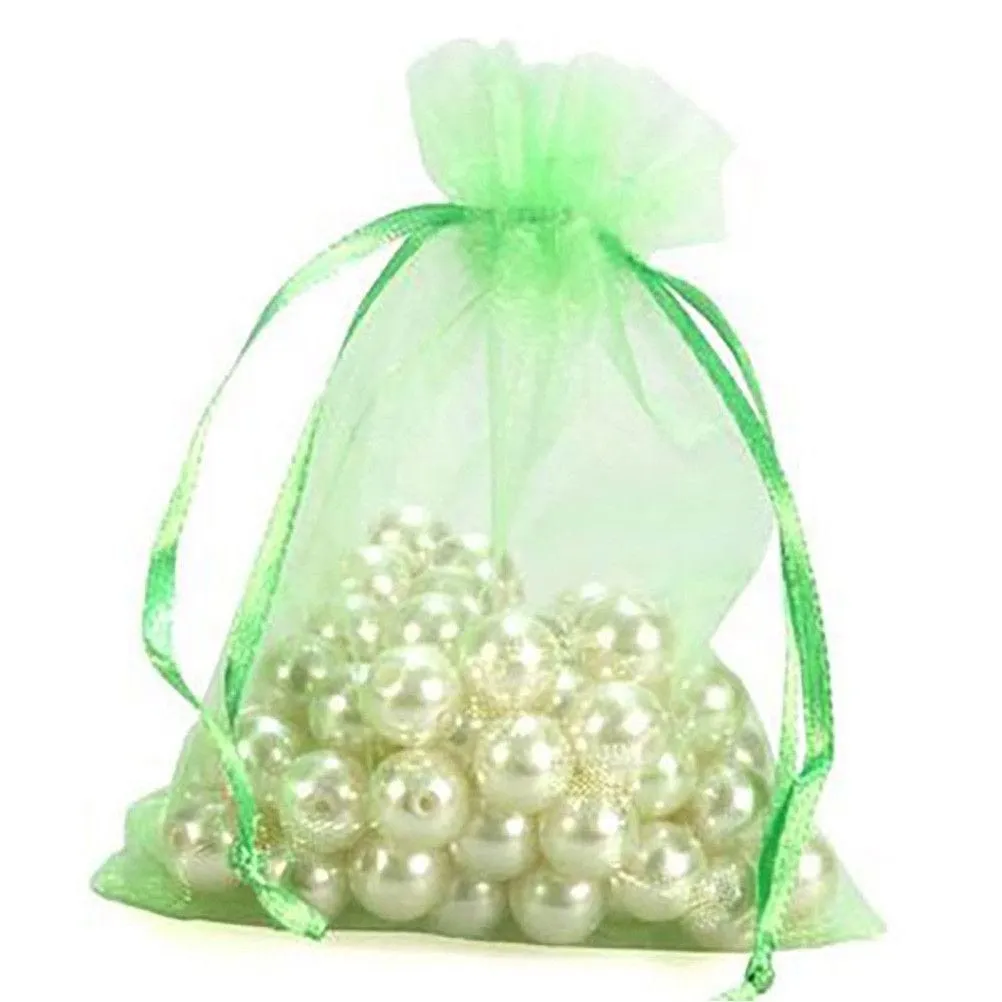 Sachet organza 6x8 cm bijoux ou dragées ocre - par 50