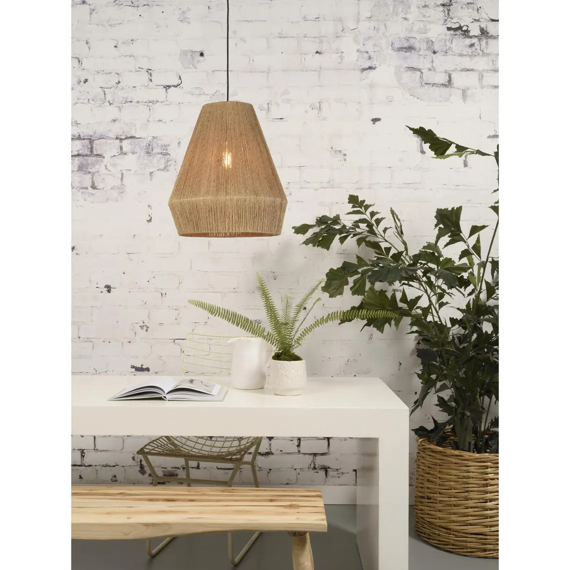 Suspension Tressée Jute D.40 cm IGUAZU | Suspension 3 SUISSES