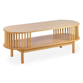 Table basse moderne à barreaux Gariong Bambou | 3 Suisses