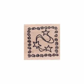 Tampon en bois - etoiles filantes - marque aladine