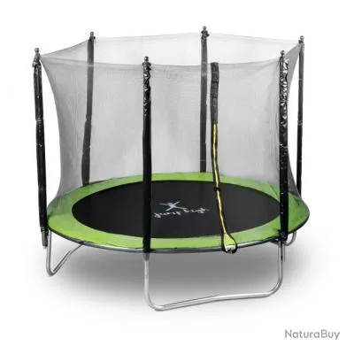 Trampoline de jardin - diamètre 244 cm - 100 kg - filet 14_0008024